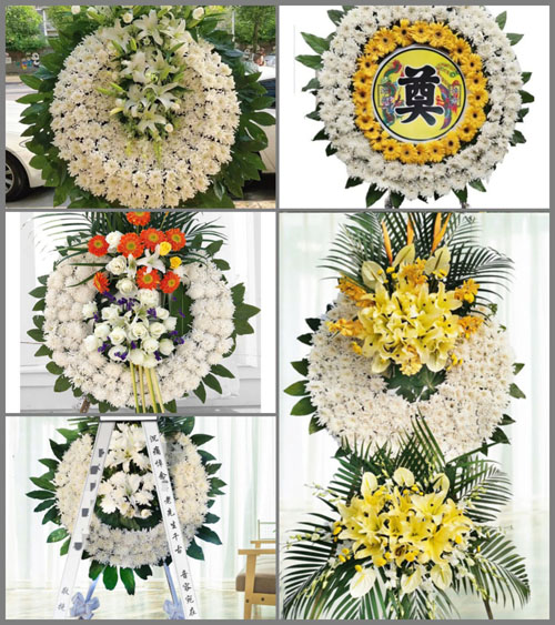 湖北黄冈市黄梅县五祖镇木桥村花圈速递